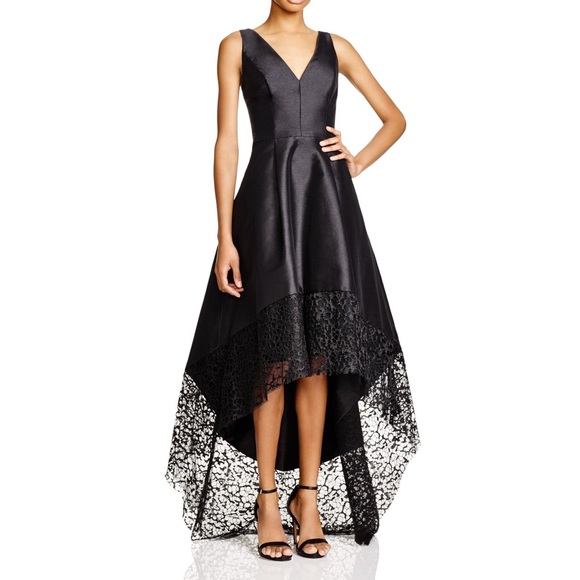 ML Monique Lhuillier Womens High Low Gown